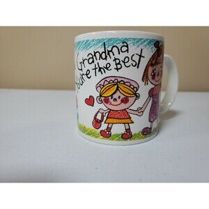 Cute Grandma You're The Best Coffee Mug Kid's Coloring Picture Applause 1988